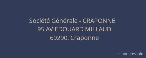 Société Générale - CRAPONNE 