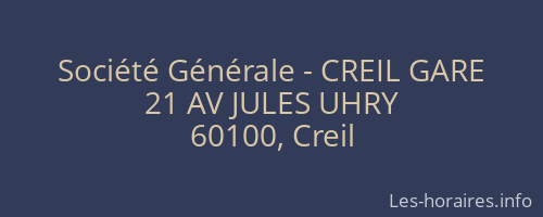Société Générale - CREIL GARE 