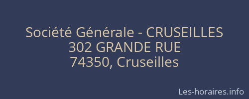 Société Générale - CRUSEILLES 