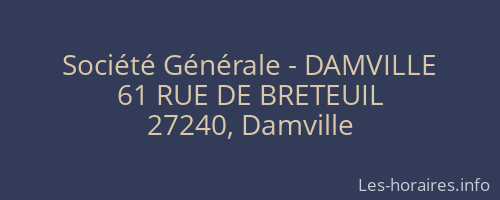 Société Générale - DAMVILLE 