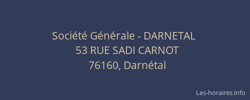 Société Générale - DARNETAL 