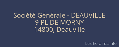 Société Générale - DEAUVILLE 