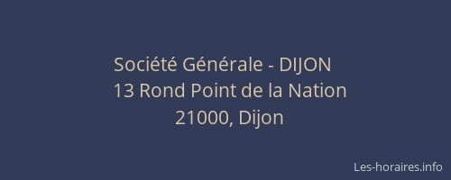 Société Générale - DIJON 