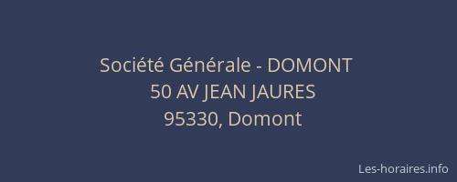 Société Générale - DOMONT 