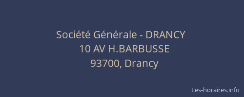 Société Générale - DRANCY 