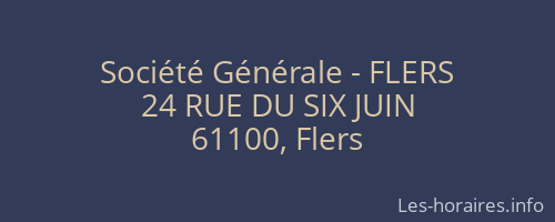 Société Générale - FLERS 