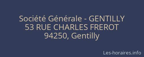 Société Générale - GENTILLY 