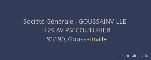 Société Générale - GOUSSAINVILLE 