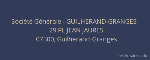 Société Générale - GUILHERAND-GRANGES 