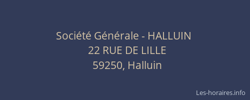 Société Générale - HALLUIN 