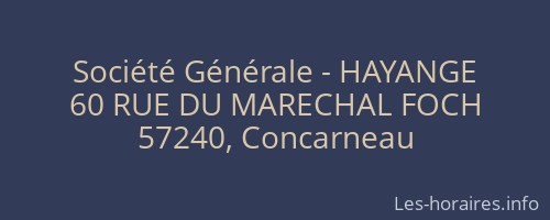 Société Générale - HAYANGE 