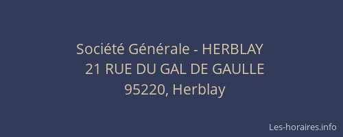 Société Générale - HERBLAY 