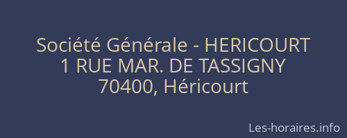 Société Générale - HERICOURT 