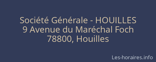 Société Générale - HOUILLES 