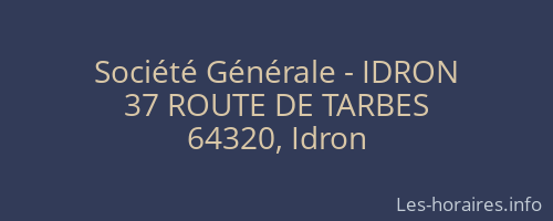 Société Générale - IDRON 