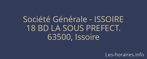 Société Générale - ISSOIRE 