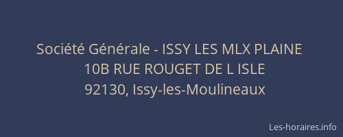 Société Générale - ISSY LES MLX PLAINE 