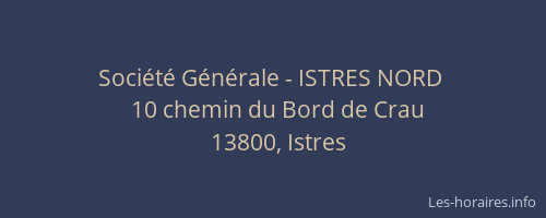 Société Générale - ISTRES NORD 