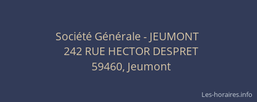 Société Générale - JEUMONT 
