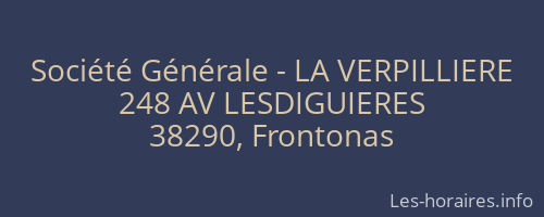 Société Générale - LA VERPILLIERE 