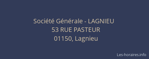 Société Générale - LAGNIEU 