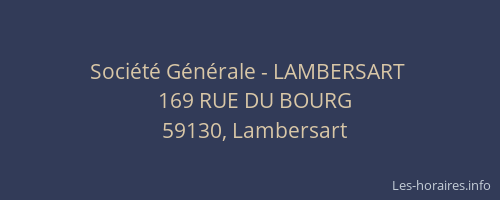 Société Générale - LAMBERSART 