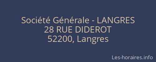 Société Générale - LANGRES 
