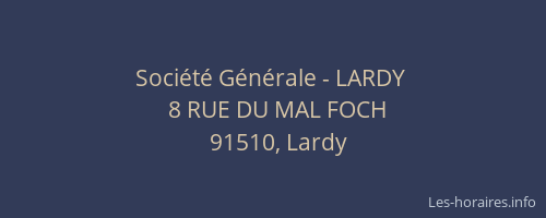 Société Générale - LARDY 