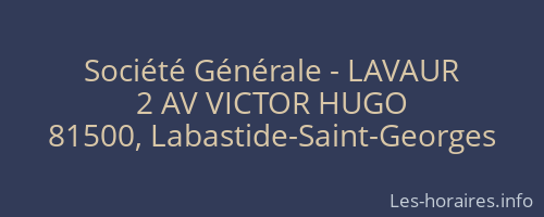 Société Générale - LAVAUR 