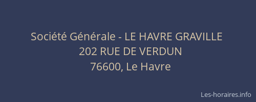Société Générale - LE HAVRE GRAVILLE 