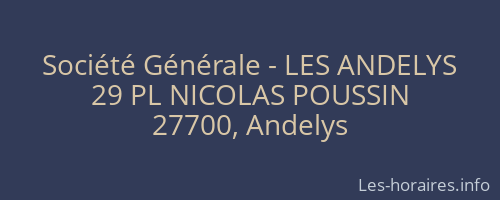 Société Générale - LES ANDELYS 