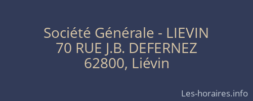 Société Générale - LIEVIN 