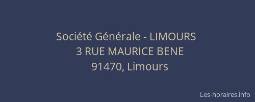 Société Générale - LIMOURS 