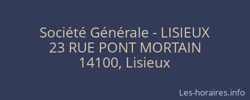 Société Générale - LISIEUX 