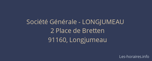 Société Générale - LONGJUMEAU 