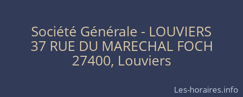 Société Générale - LOUVIERS 