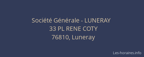 Société Générale - LUNERAY 