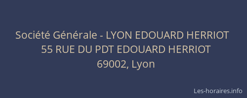 Société Générale - LYON EDOUARD HERRIOT 