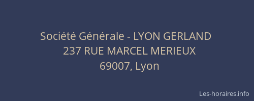 Société Générale - LYON GERLAND 
