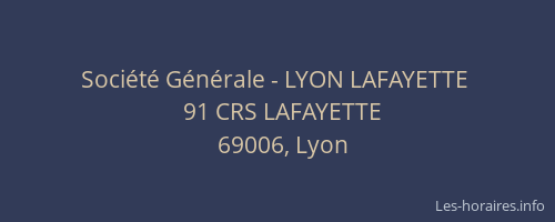 Société Générale - LYON LAFAYETTE 