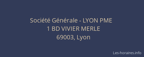 Société Générale - LYON PME 