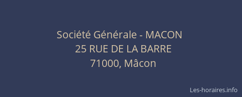 Société Générale - MACON 