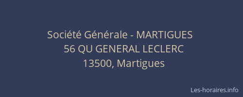 Société Générale - MARTIGUES 