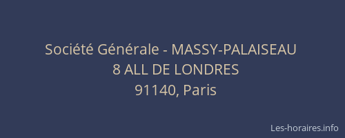 Société Générale - MASSY-PALAISEAU 