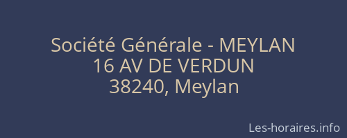 Société Générale - MEYLAN 