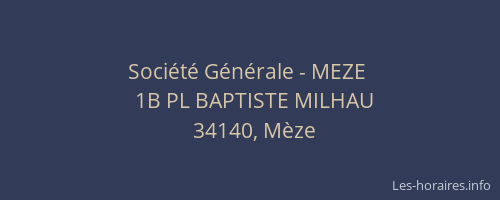 Société Générale - MEZE 