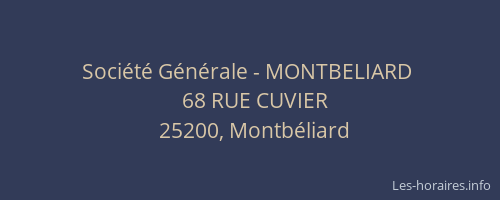 Société Générale - MONTBELIARD 
