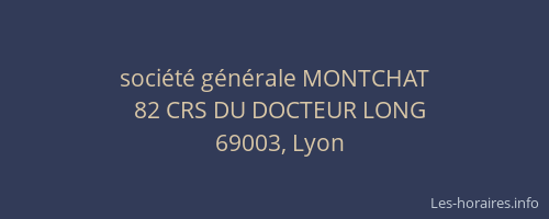 société générale MONTCHAT