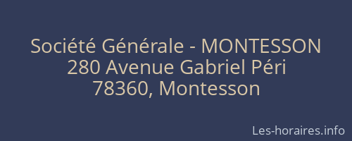 Société Générale - MONTESSON 