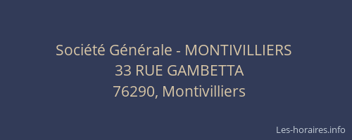 Société Générale - MONTIVILLIERS 